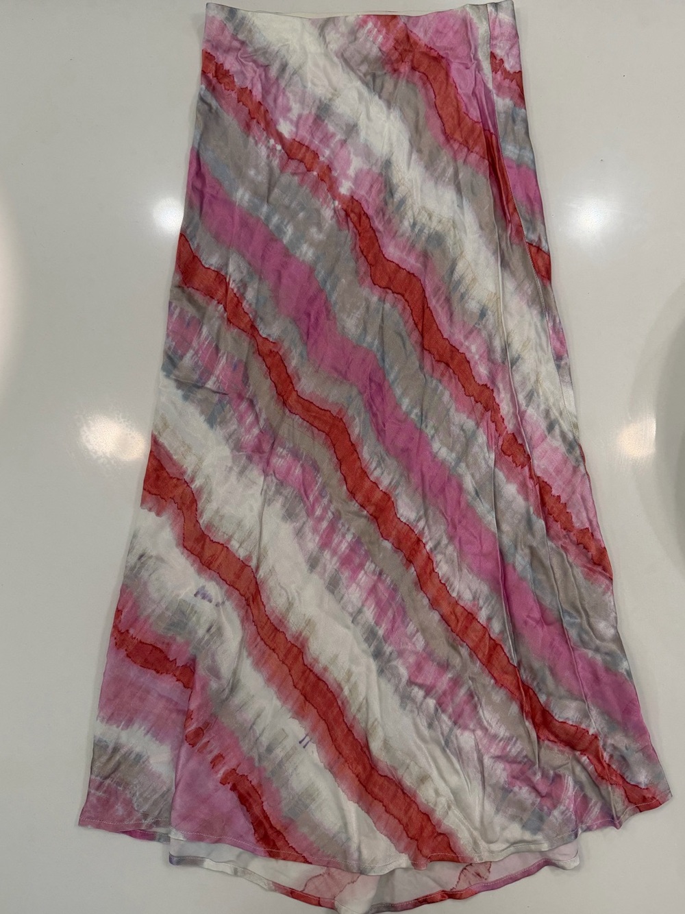 Rails Pink, Red & Gray Wavy Maxi Skirt